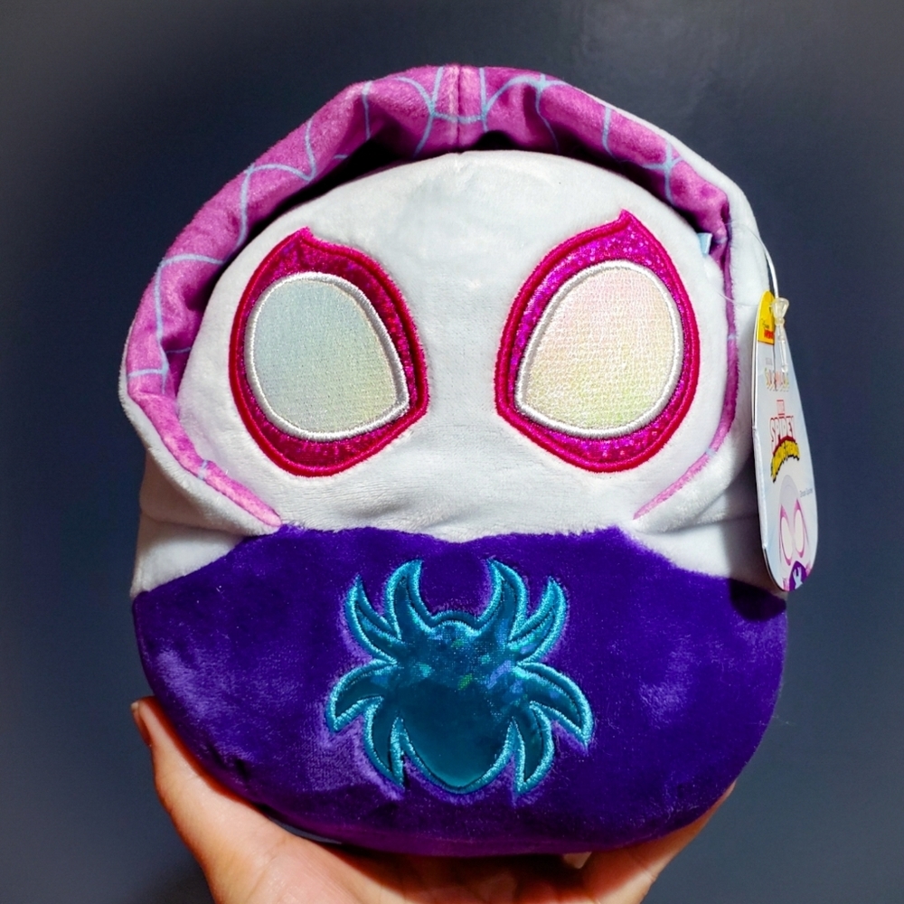 Marvel Squishmallow 7-8 IN Spiderman Ghost Spider NEW - Picture 1 of 3